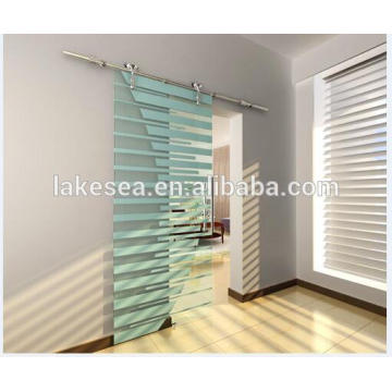 American Style Stainless Steel Glass Slding Barn Door Hardware